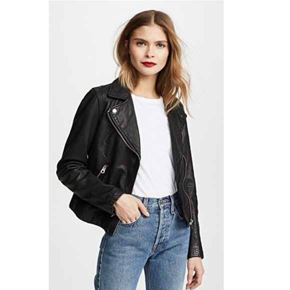 Madewell Jackets & Blazers - NWT Madewell Washed Leather Motorcyle Jacket